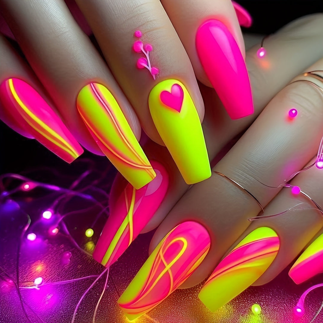 Creative Neon Nail Art Kalsten