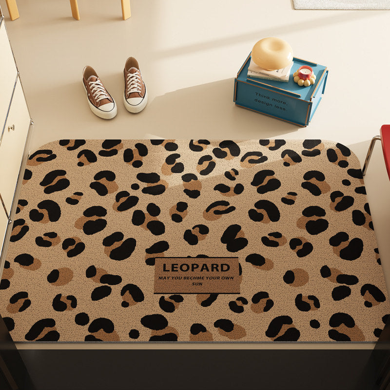 Leopard Print Decorative Floor Mat
