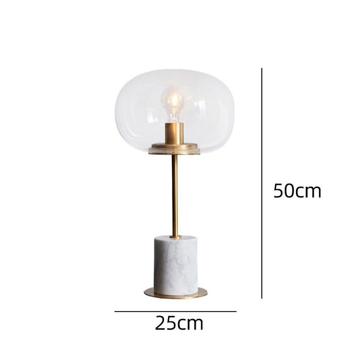 Modern Minimalist Table Lamp with Glass Shade