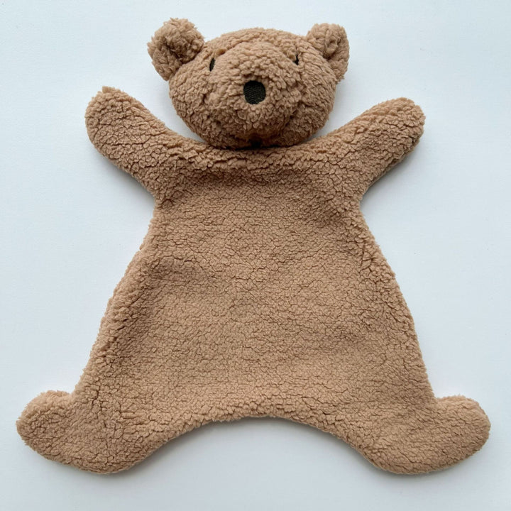Sherpa Bear Lovey Security Blanket Handheld Comforter