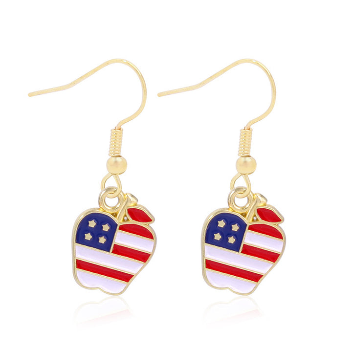 Women's long multi-layer star drop earrings with crystal embellishments and rhodium-plated alloy Kalsten