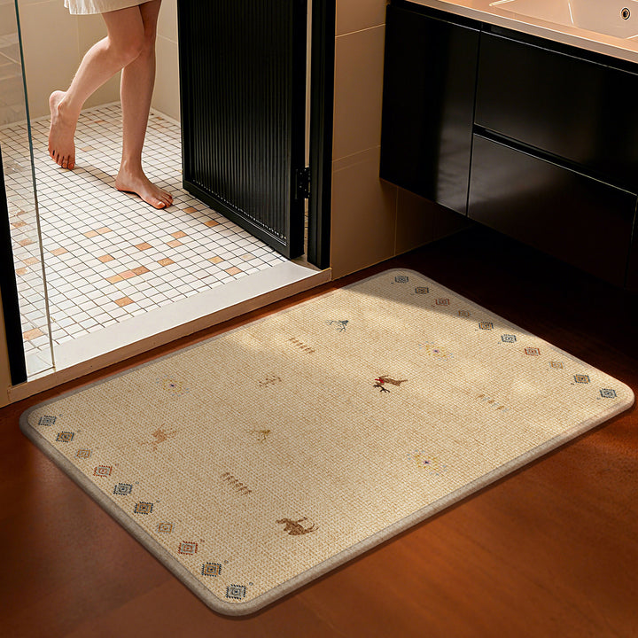 Decorative Star-patterned Bath Mat Kalsten