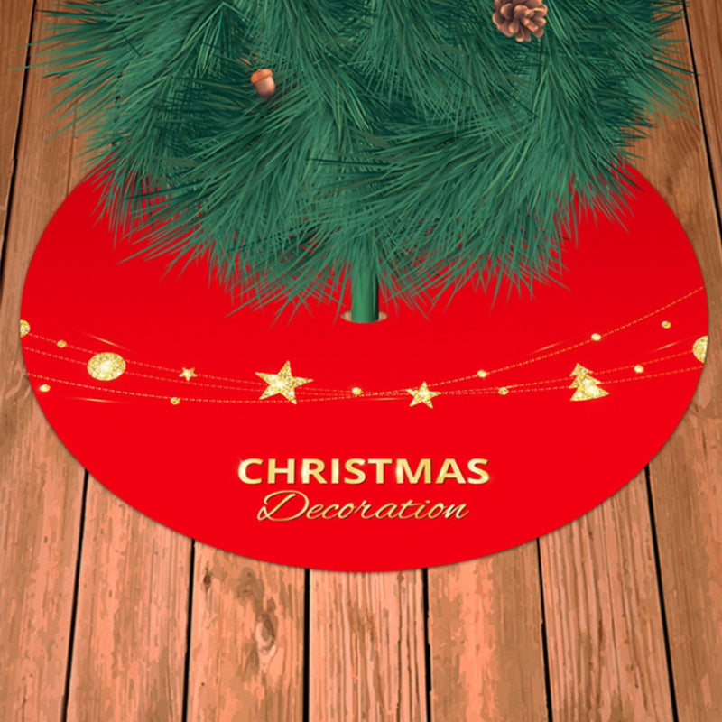 Festive Decorative Deer Print Tree Skirt