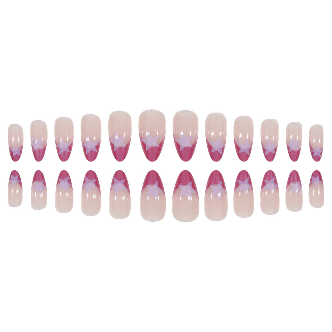 Star-Detail Stiletto Press-On Nails Kalsten