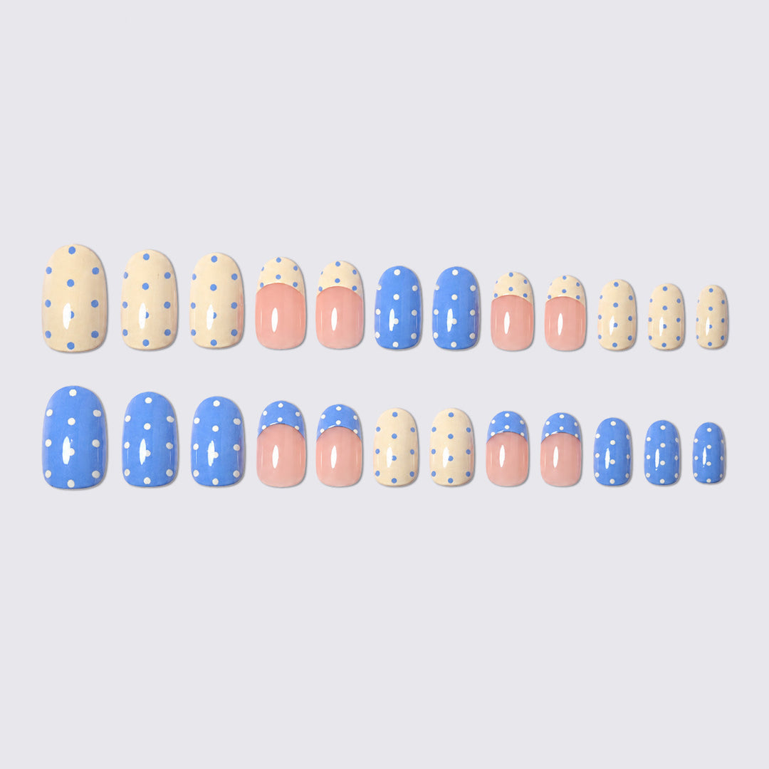 Fun Polka Dot Press-On Nail Set Kalsten