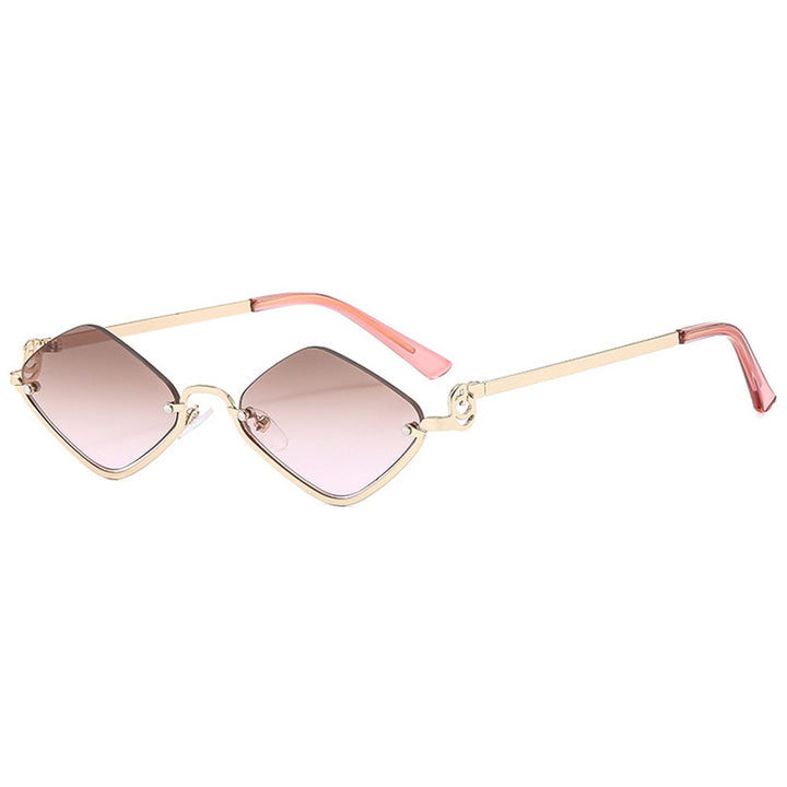 Women's trendy square sunglasses with delicate metal frame Kalsten