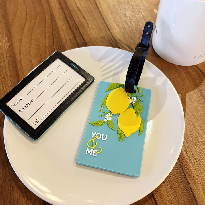 Lemon-Themed Travel Luggage Tag Kalsten