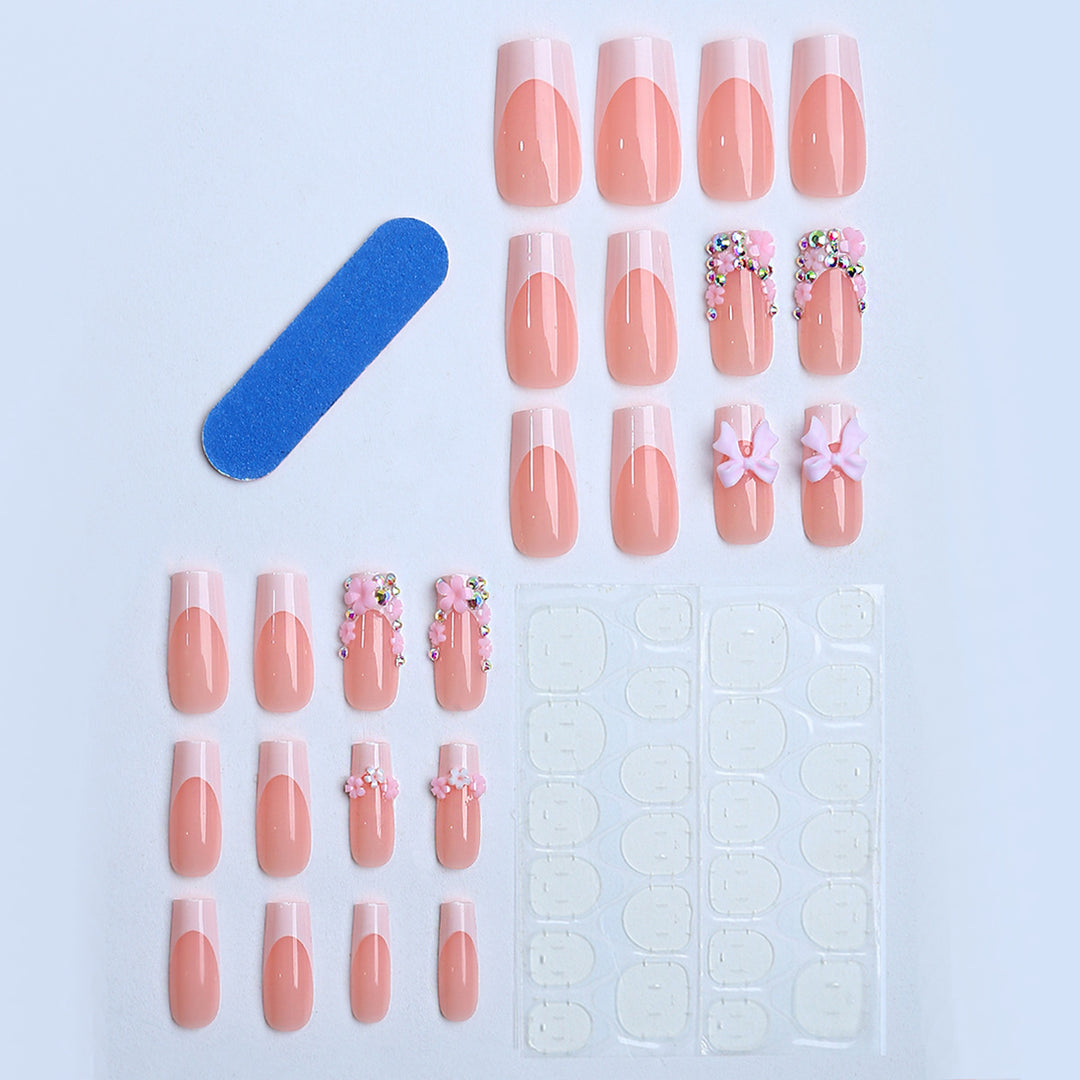 Artificial Nails with Floral Applications Kalsten