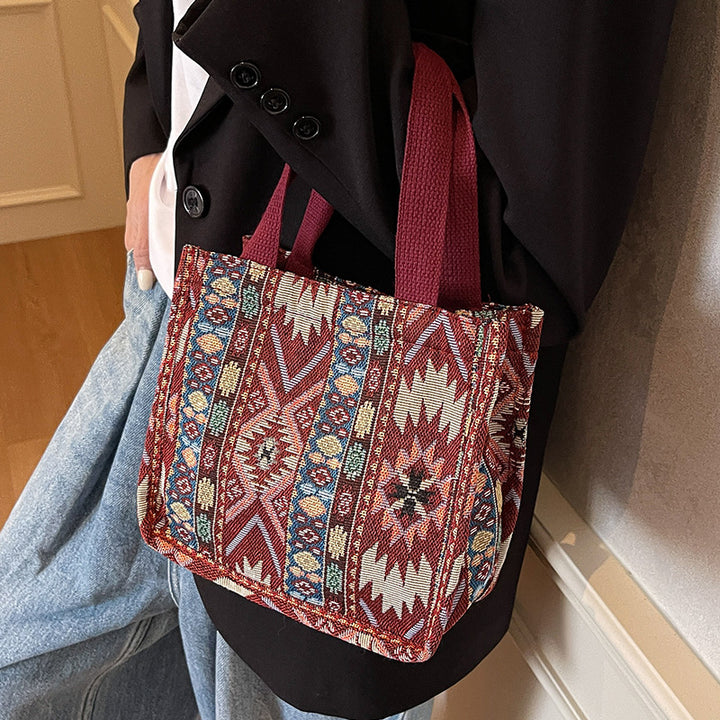 Ethnic Patterned Tote Bag
