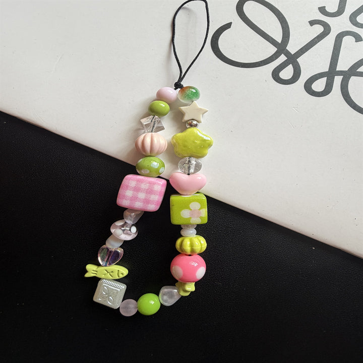 Fun Decorative Beaded Keychain Kalsten