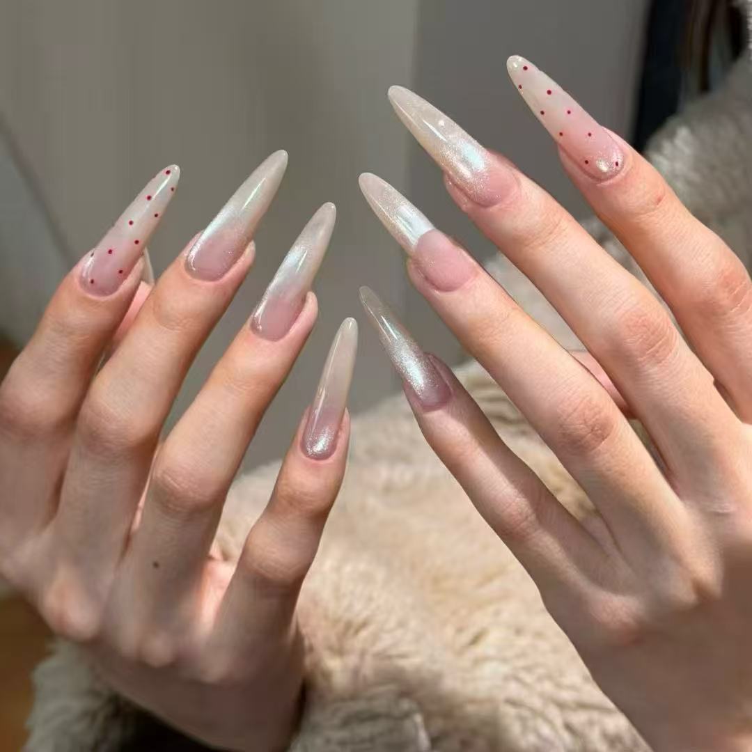 Artistic Long Stiletto Nail Enhancements Kalsten