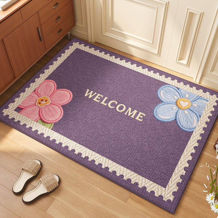 Floral Welcome Mat