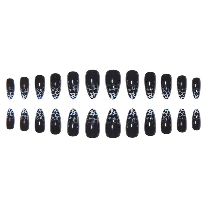 Stiletto Nail Art with Abstract Patterns Kalsten