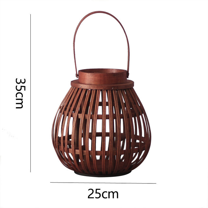Natural Rattan Lantern Kalsten
