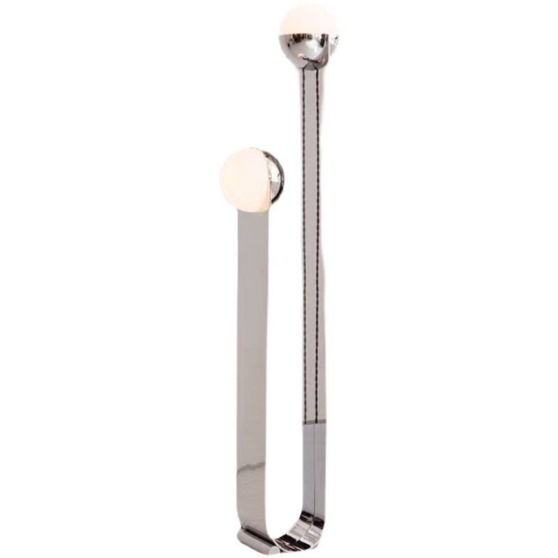 Modern Minimalist Floor Lamp with Dual Globes