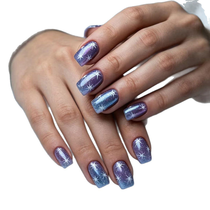 Artificial nails with sparkling star pattern Kalsten