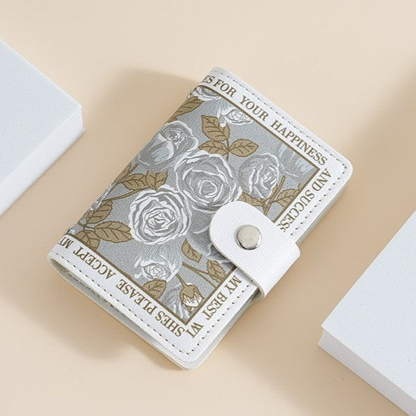 Floral Design Compact Wallet Kalsten