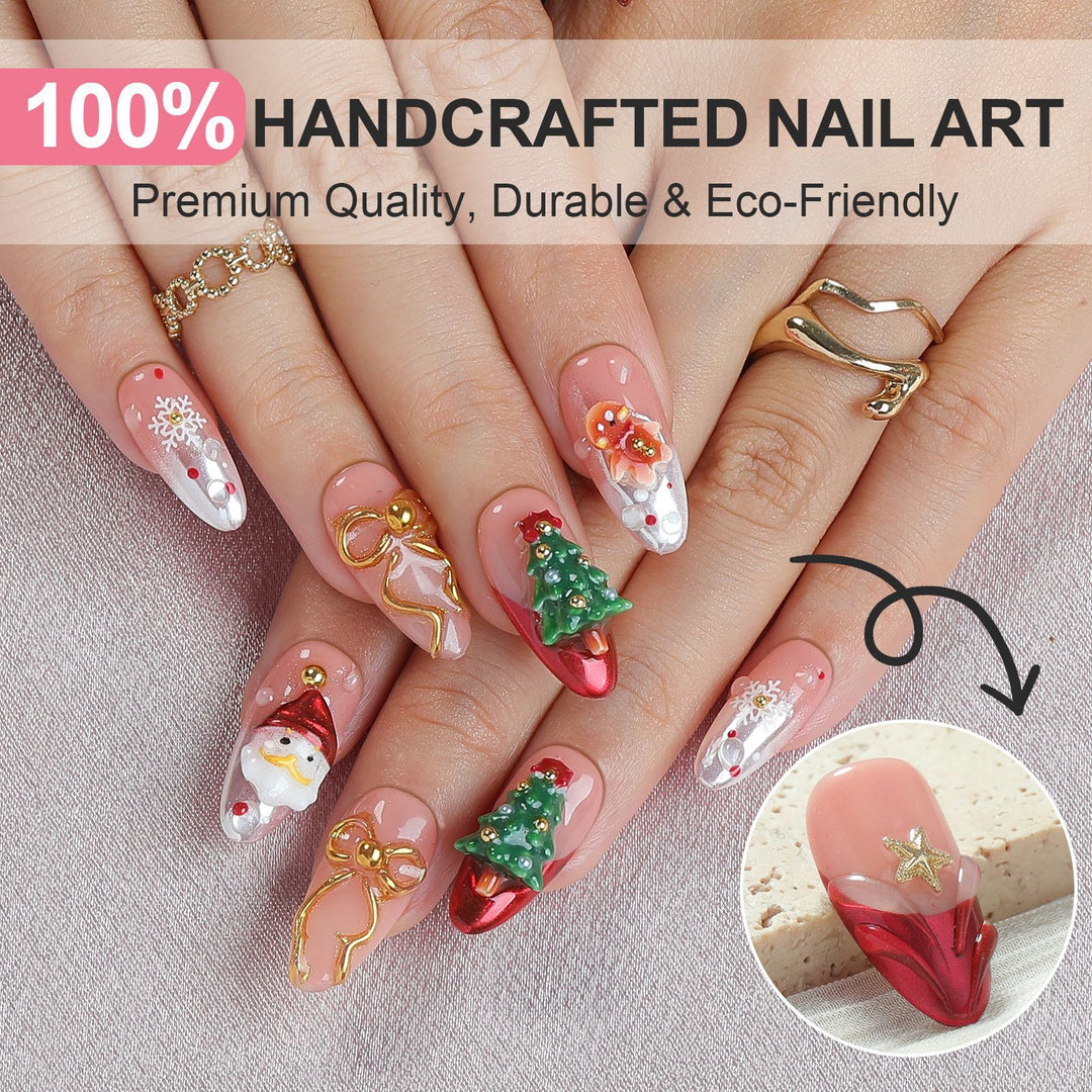 creative Christmas art nails Kalsten