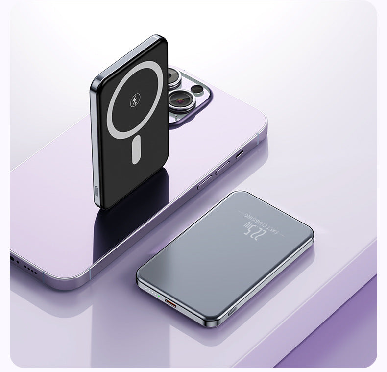Portable induction power bank with slim design and LED display Kalsten