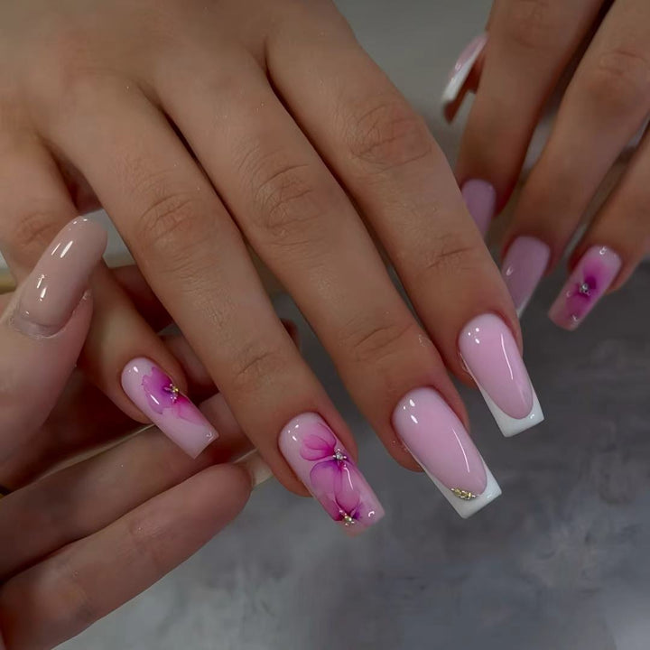 Floral Art Press-On Nail Set Kalsten