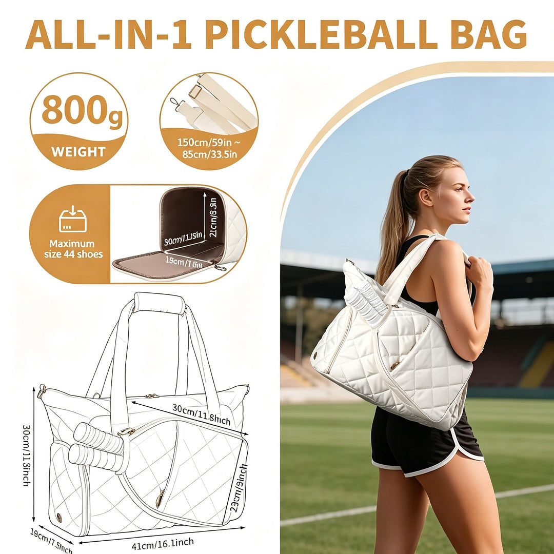 Quilted Sports Tote Bag Kalsten