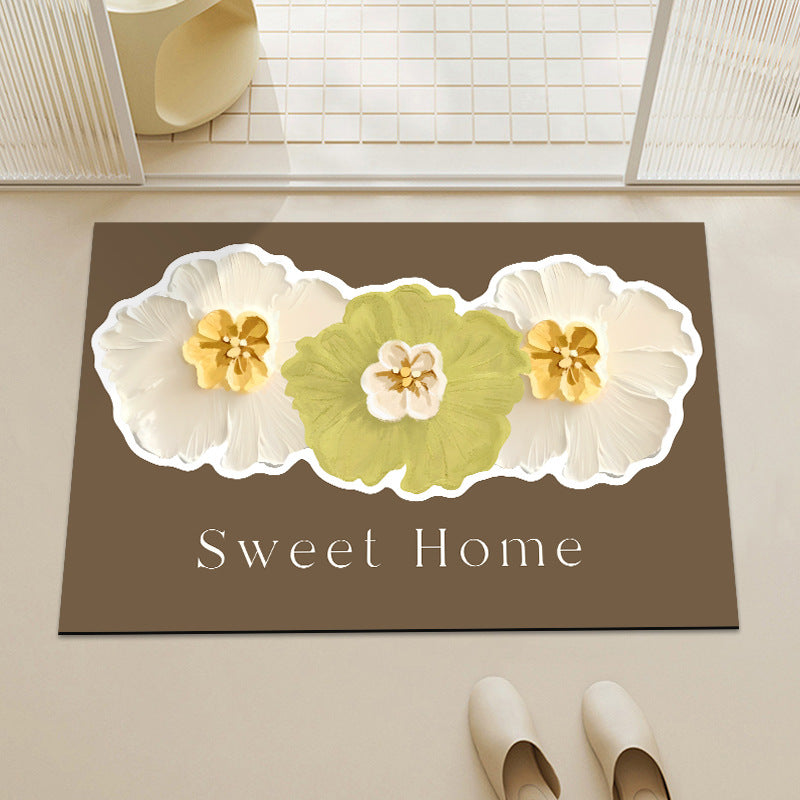 Artistic Floral Decorative Mat