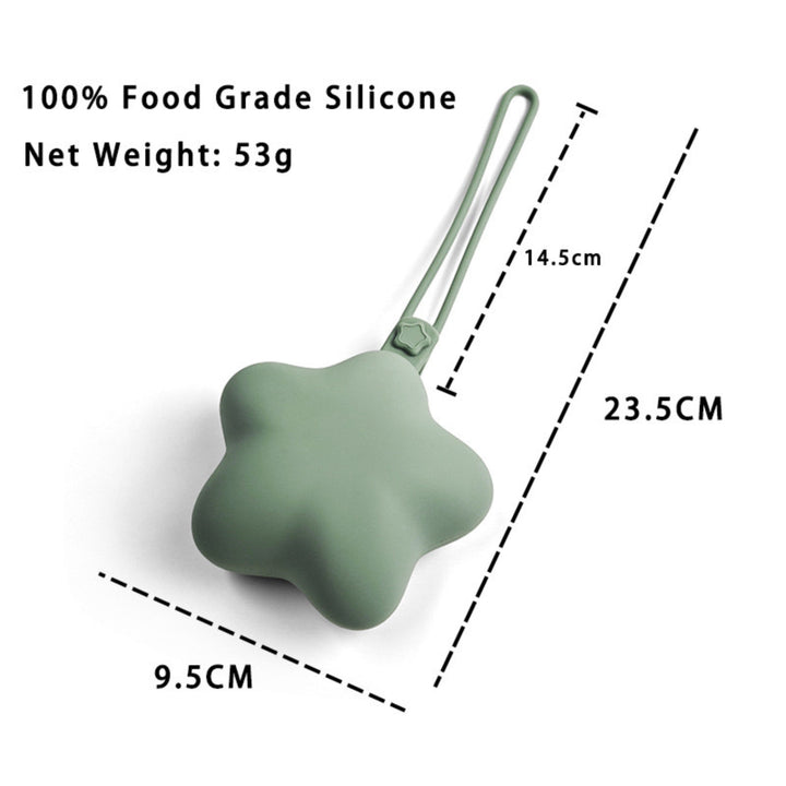 Silicone Star-Shaped Coin Purse with Elastic Wrist Strap