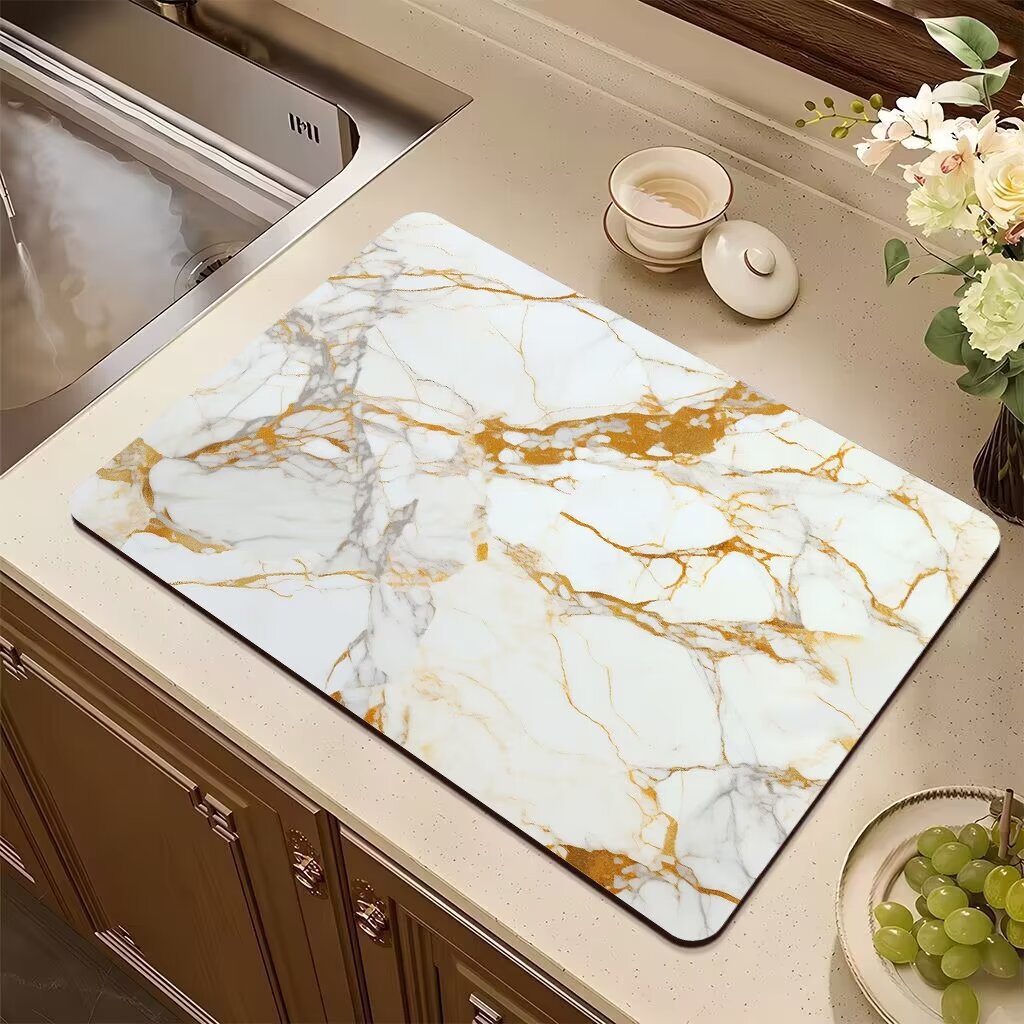 Abstract Non-Slip Kitchen Mat Kalsten