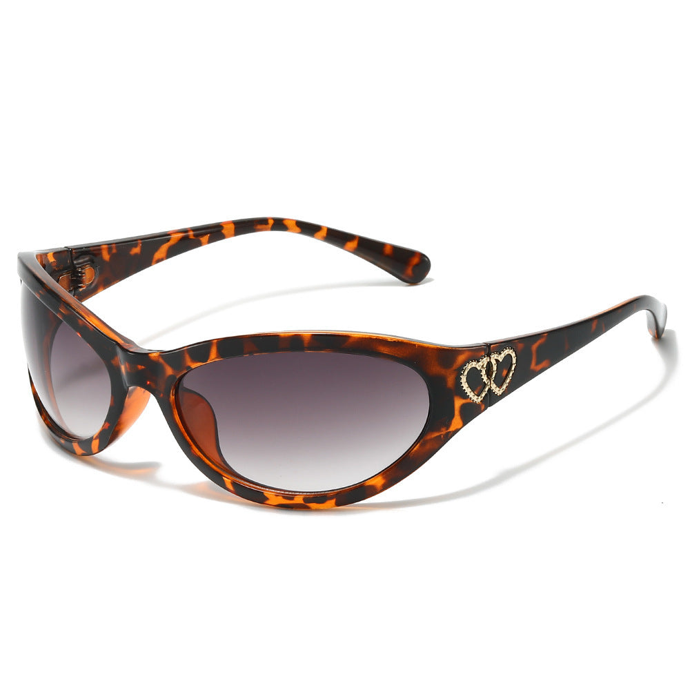 Fashion Cat-Eye Sunglasses with Heart Detail Kalsten