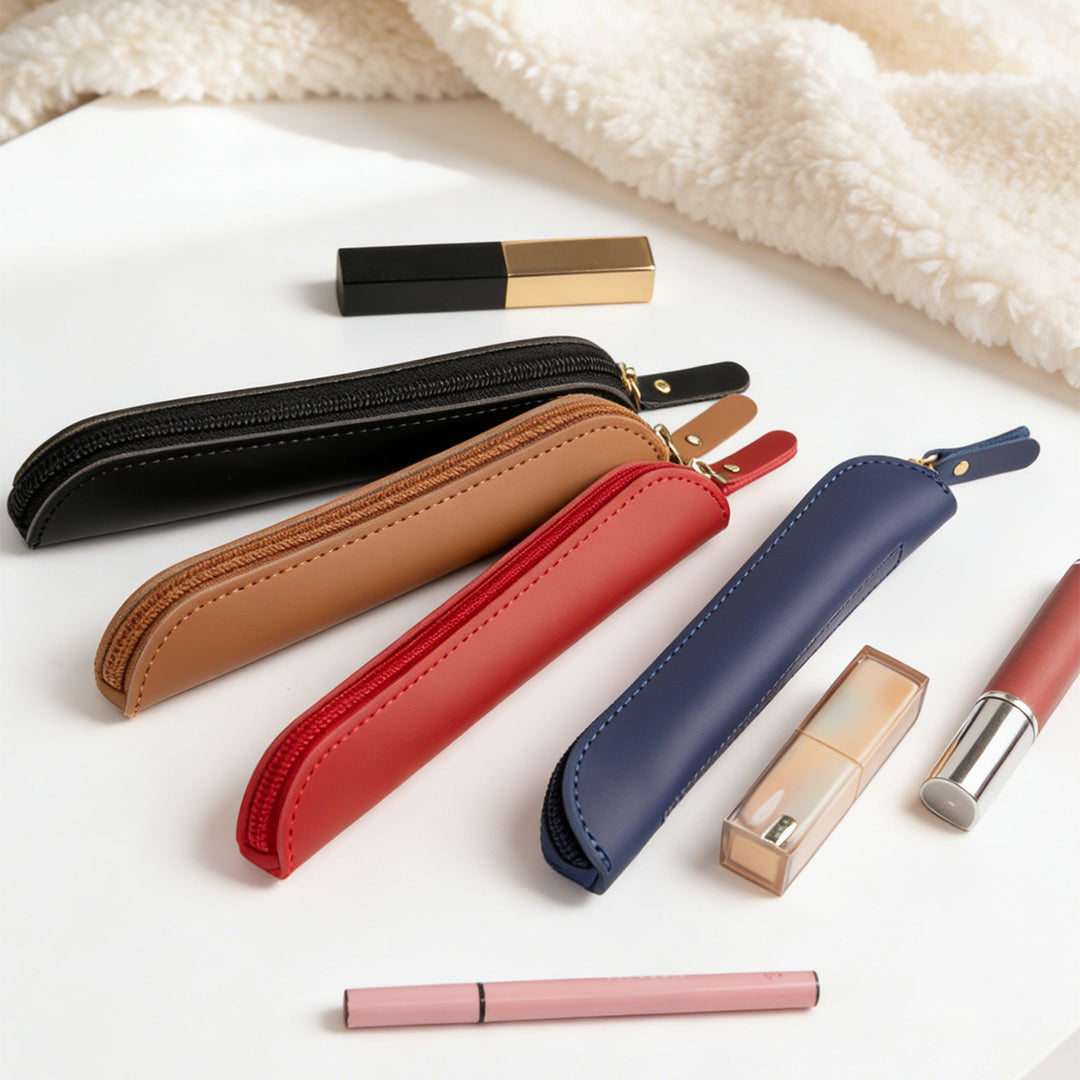 Elegant Leather Pencil Pouch Kalsten