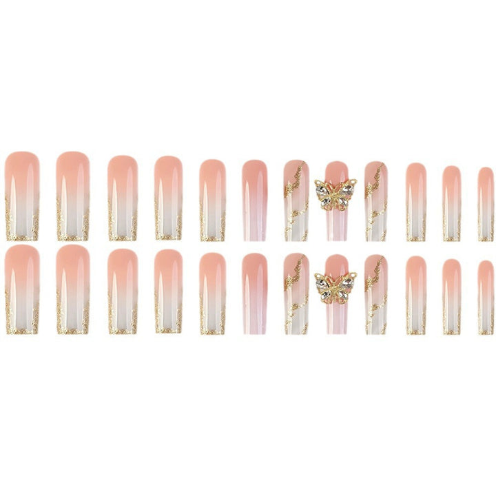 Artistic Marble Effect Press-On Nail Extensions Kalsten