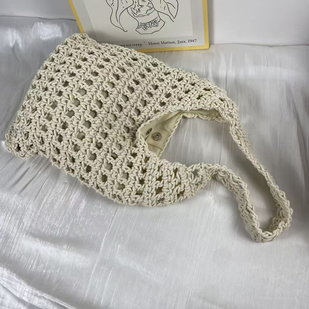 Handcrafted mesh tote bag Kalsten