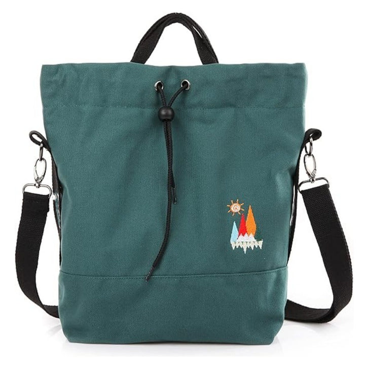 Leisure backpack with decorative embroidery and adjustable carrying system Kalsten