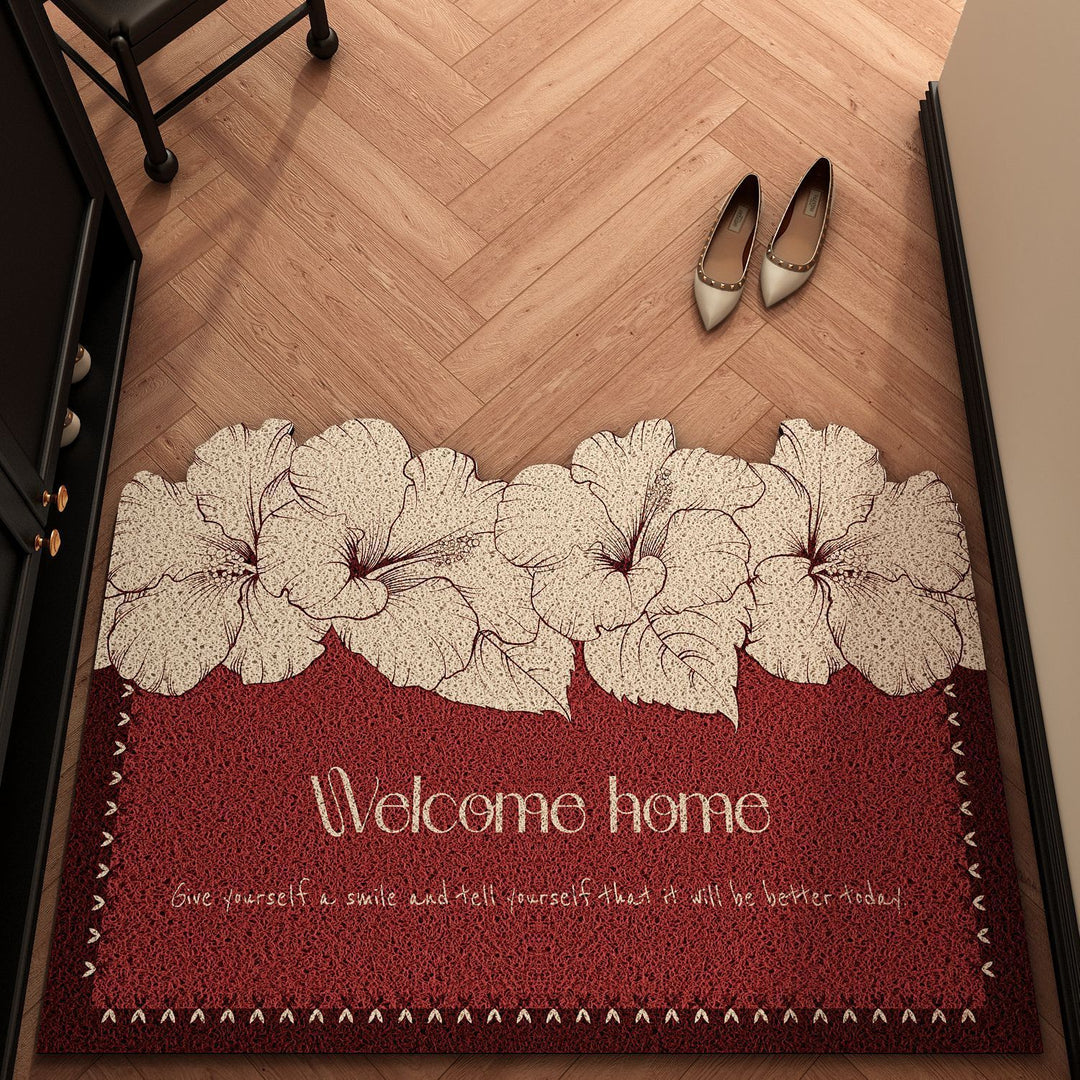Floral-Themed Welcome Mat Kalsten