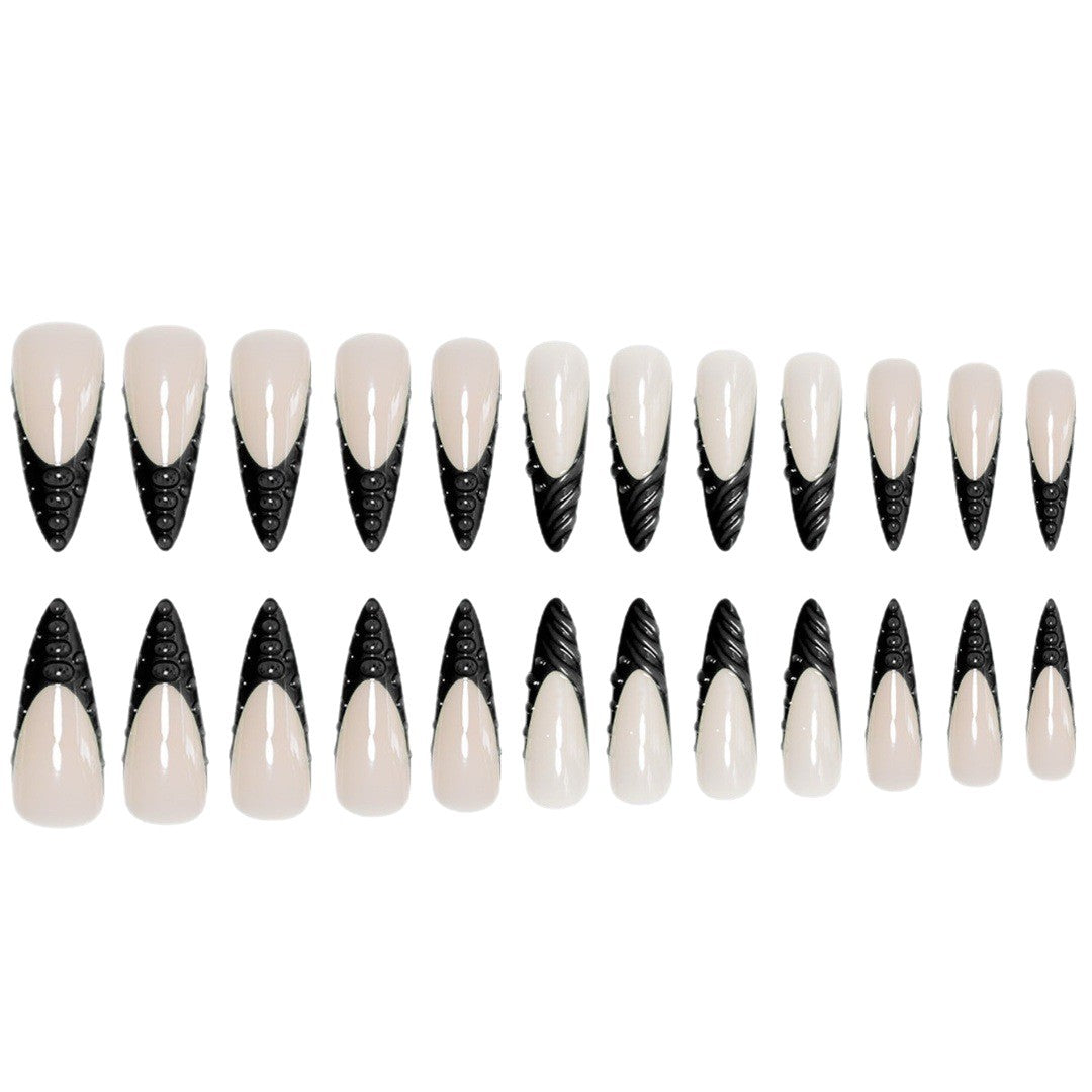 3D Sculpted Stiletto Nail Enhancements Kalsten