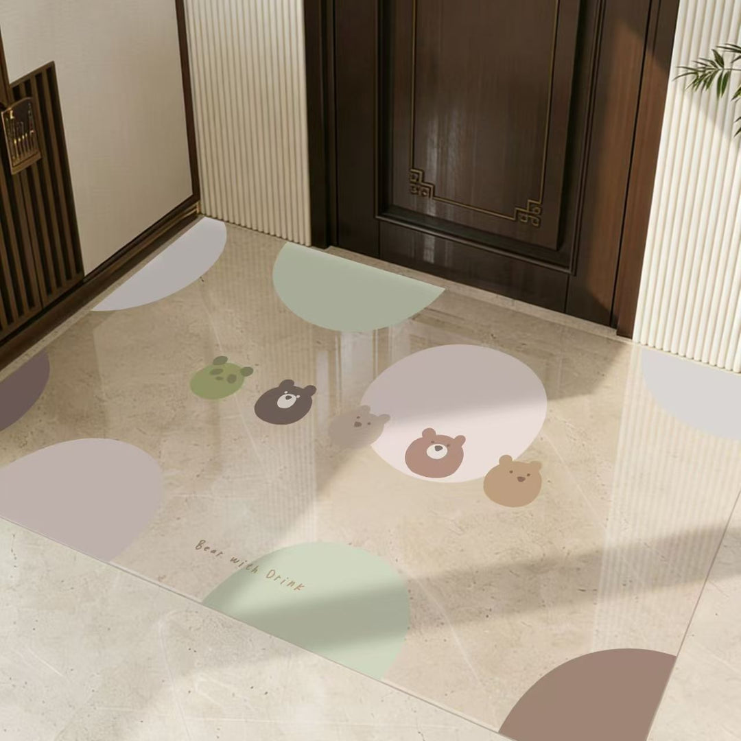 Playful Dinosaur-Themed Area Mat
