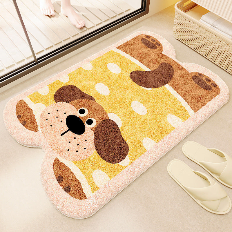 Cute Cartoon Cat Shaped Bath Mat
