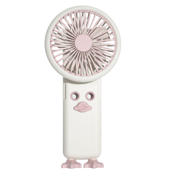 Cute Cartoon Duck-Shaped Handheld Fan Kalsten