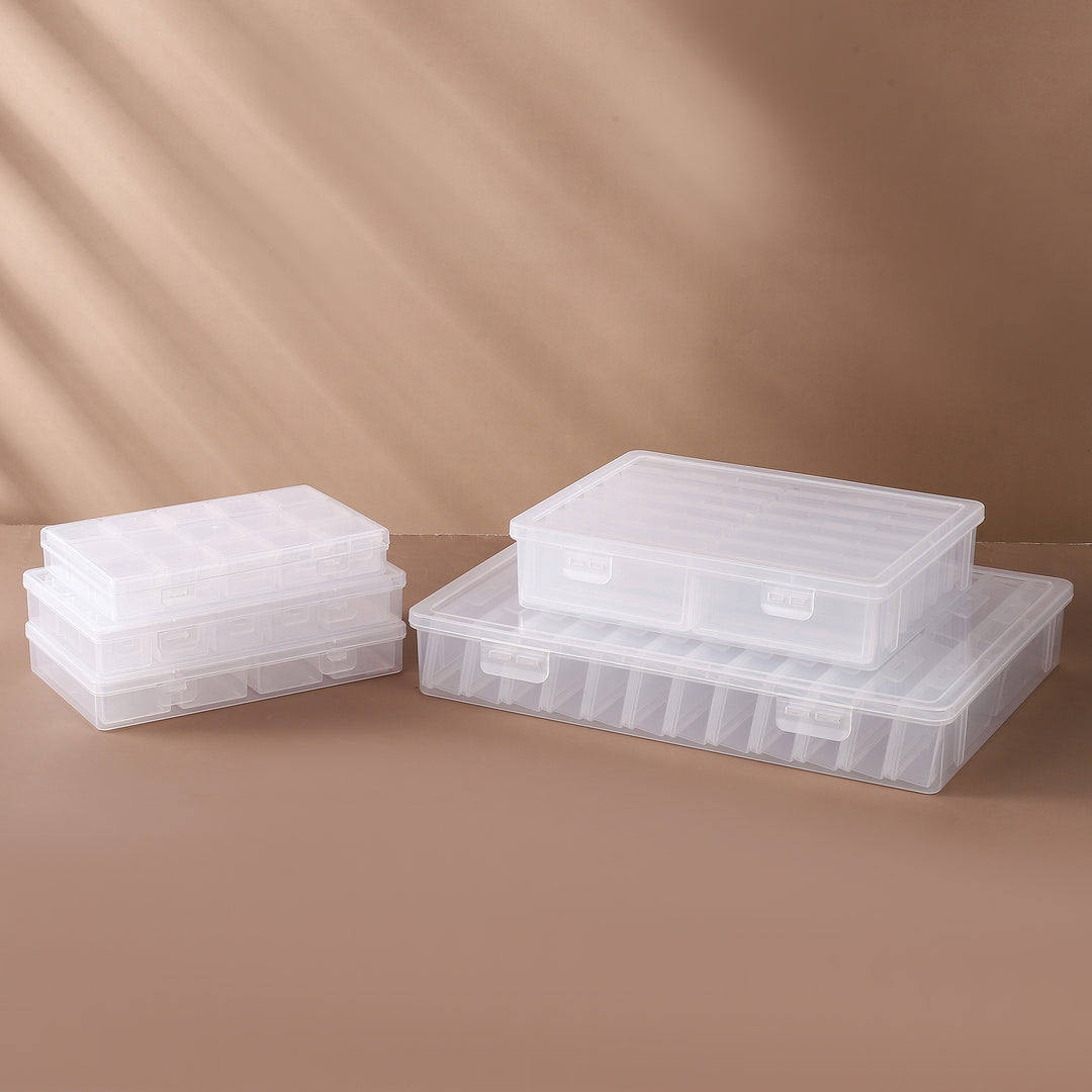Transparent Multi-Compartment Craft Storage Box Kalsten