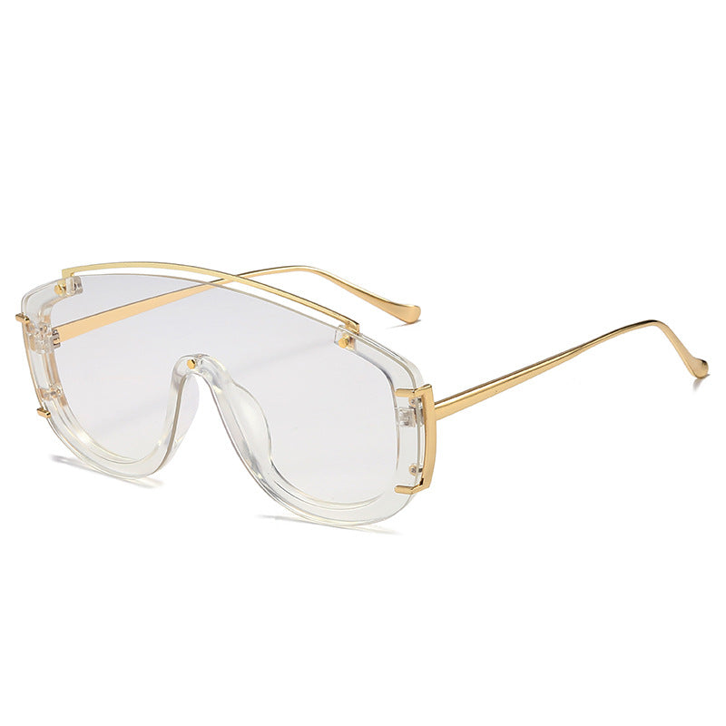 Fashion-Forward Futuristic Shield Sunglasses Kalsten