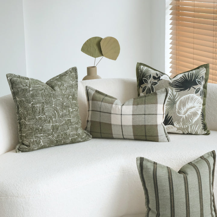 Cozy Plaid Throw Pillow for Home Decor