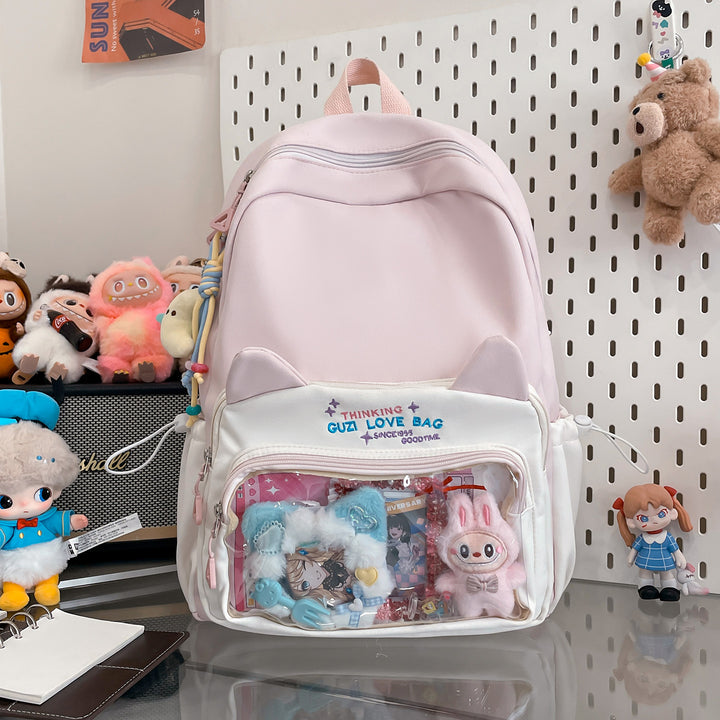 Cat-Ear Design Backpack