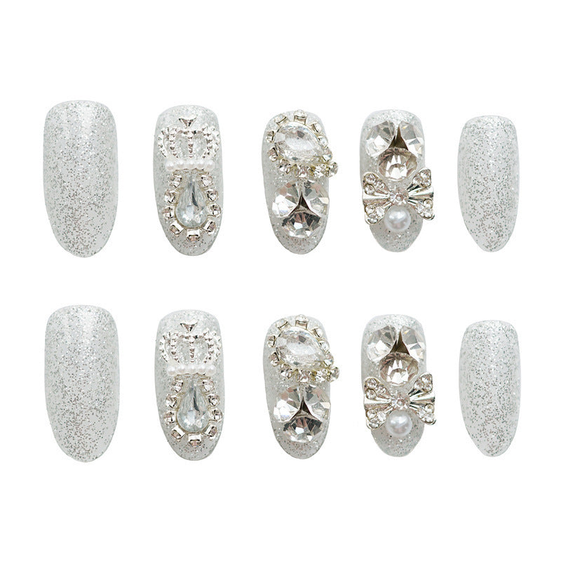 Decorative Rhinestone Press-On Nail Art 1790727058