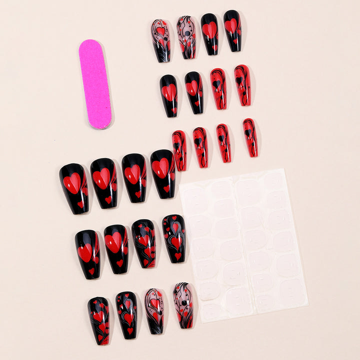 Artistic Heart-Themed Nail Art Set Kalsten