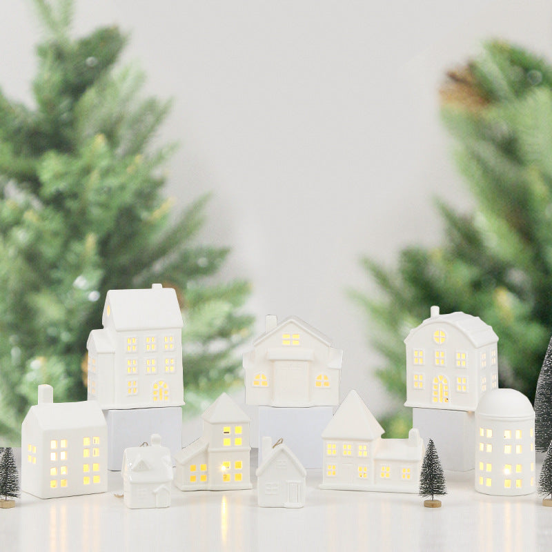 Decorative Ceramic House Candle Holder Kalsten