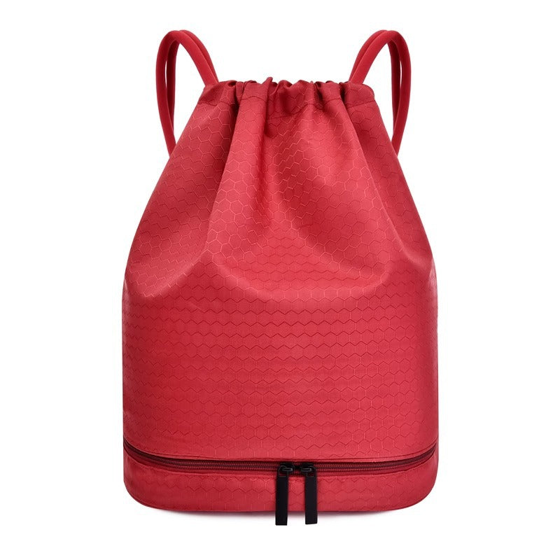 Lightweight Hexagonal Pattern Drawstring Backpack Kalsten