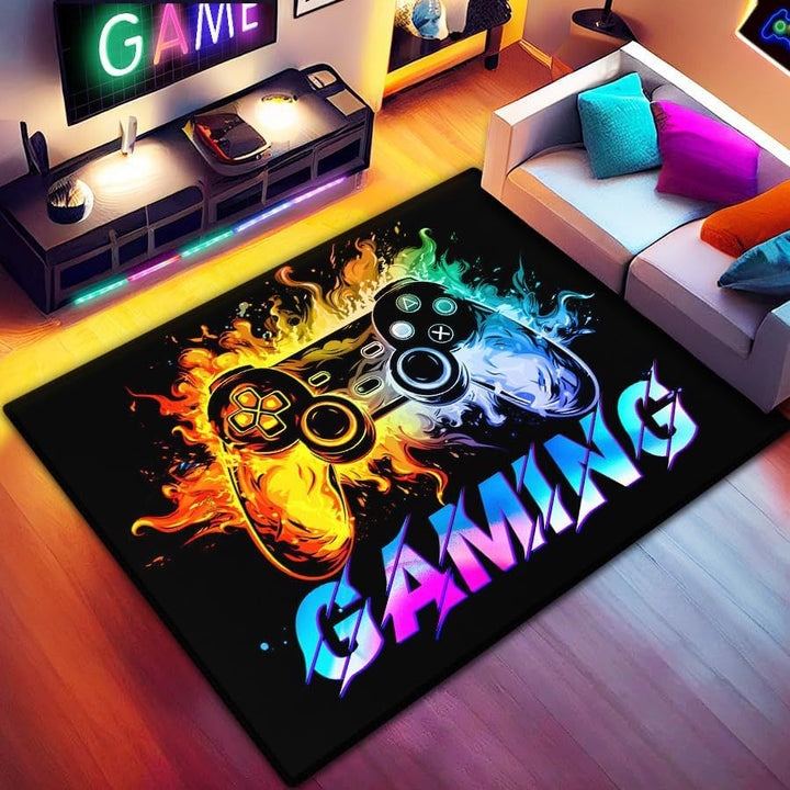 Gaming Controller-Themed Area Rug Kalsten