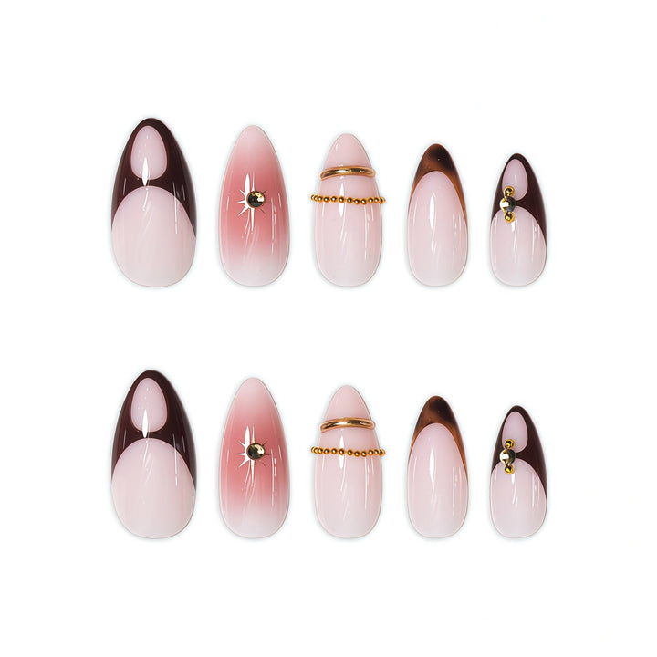Glamorous Decorative Press-On Nail Art Kalsten