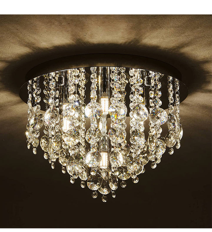 Crystal Droplet Ceiling Fixture