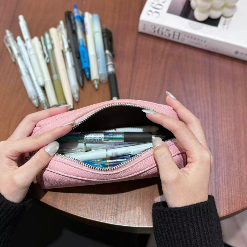 Elegant Leather Pencil Case